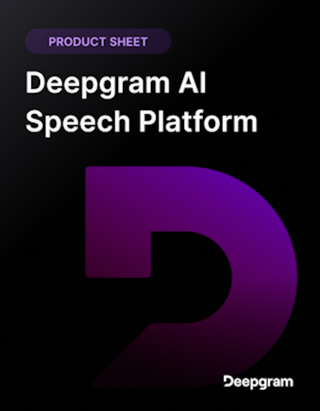 Deepgram AI Speech Platform