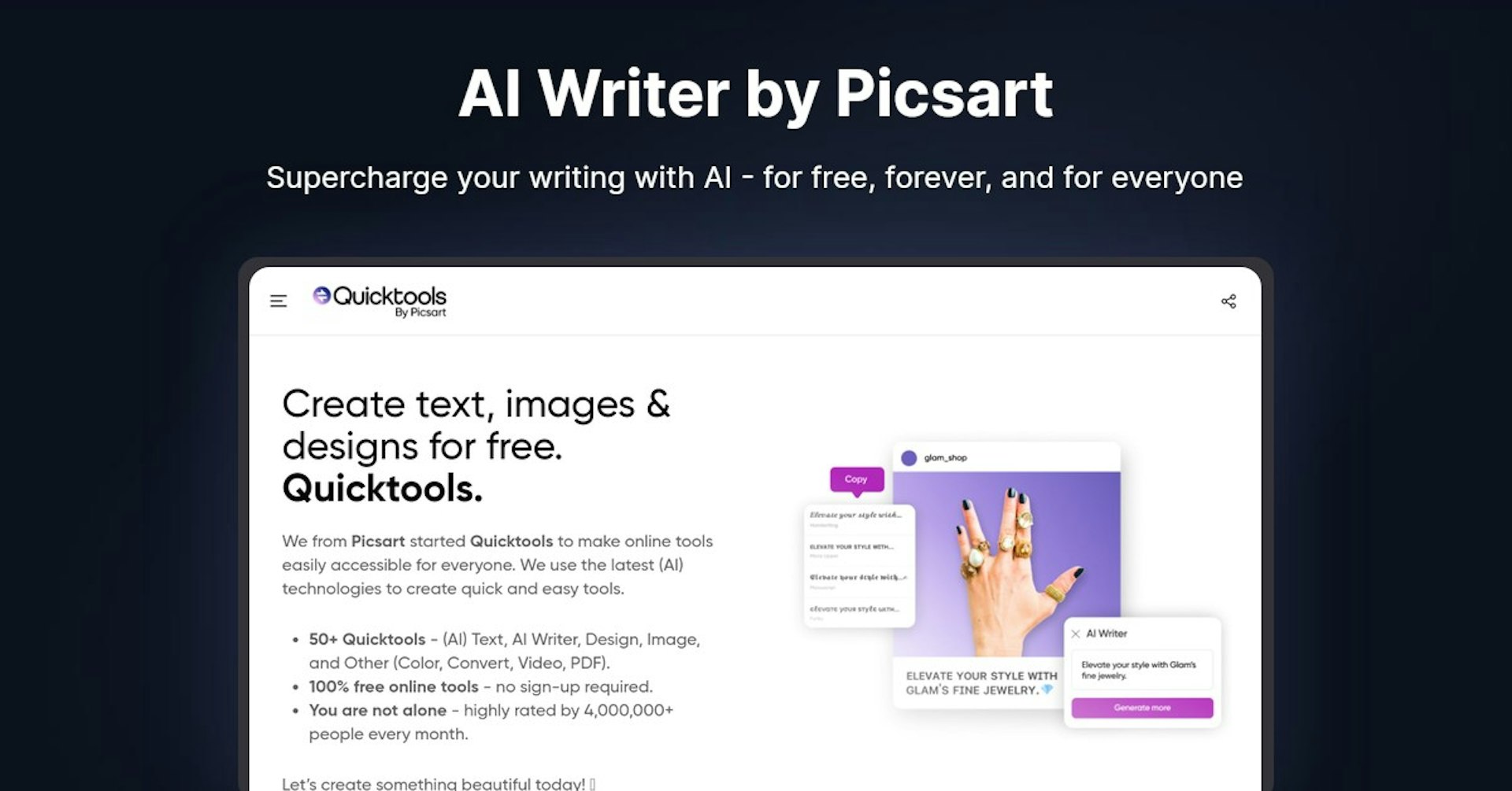 AI Writer by Picsart