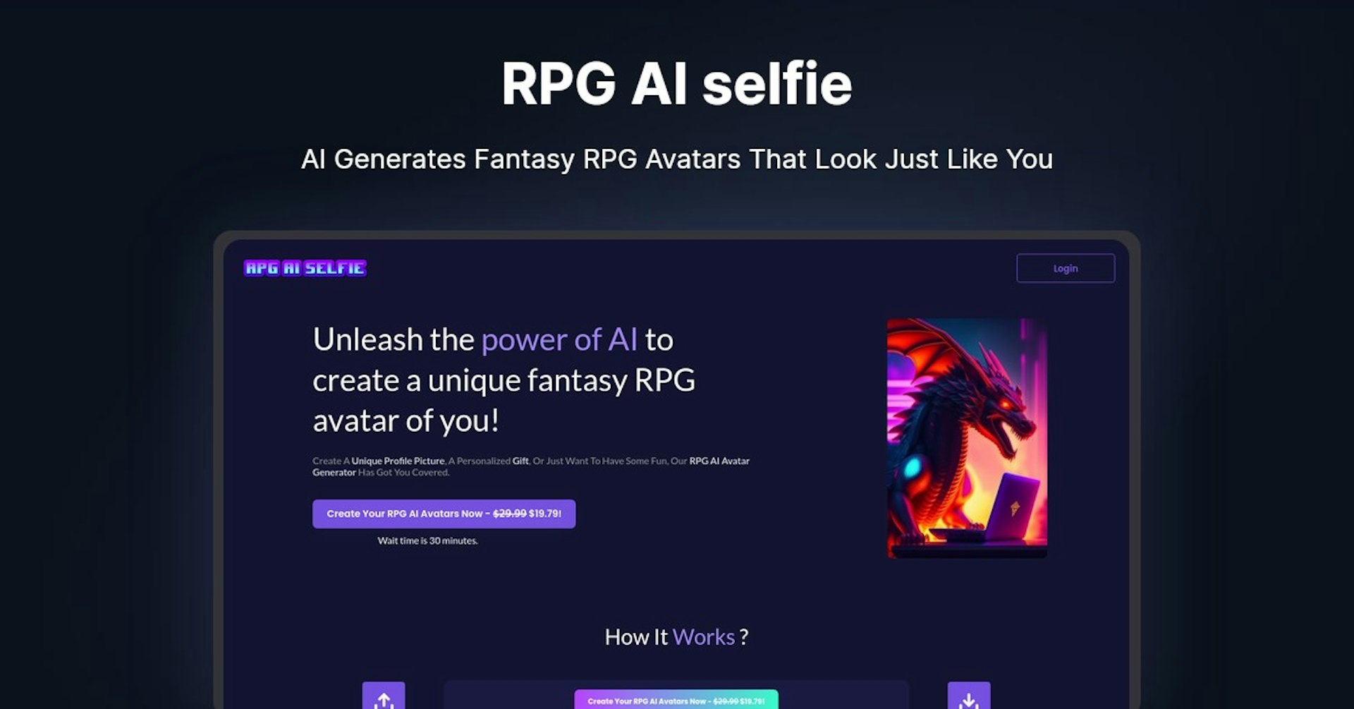 RPG AI selfie