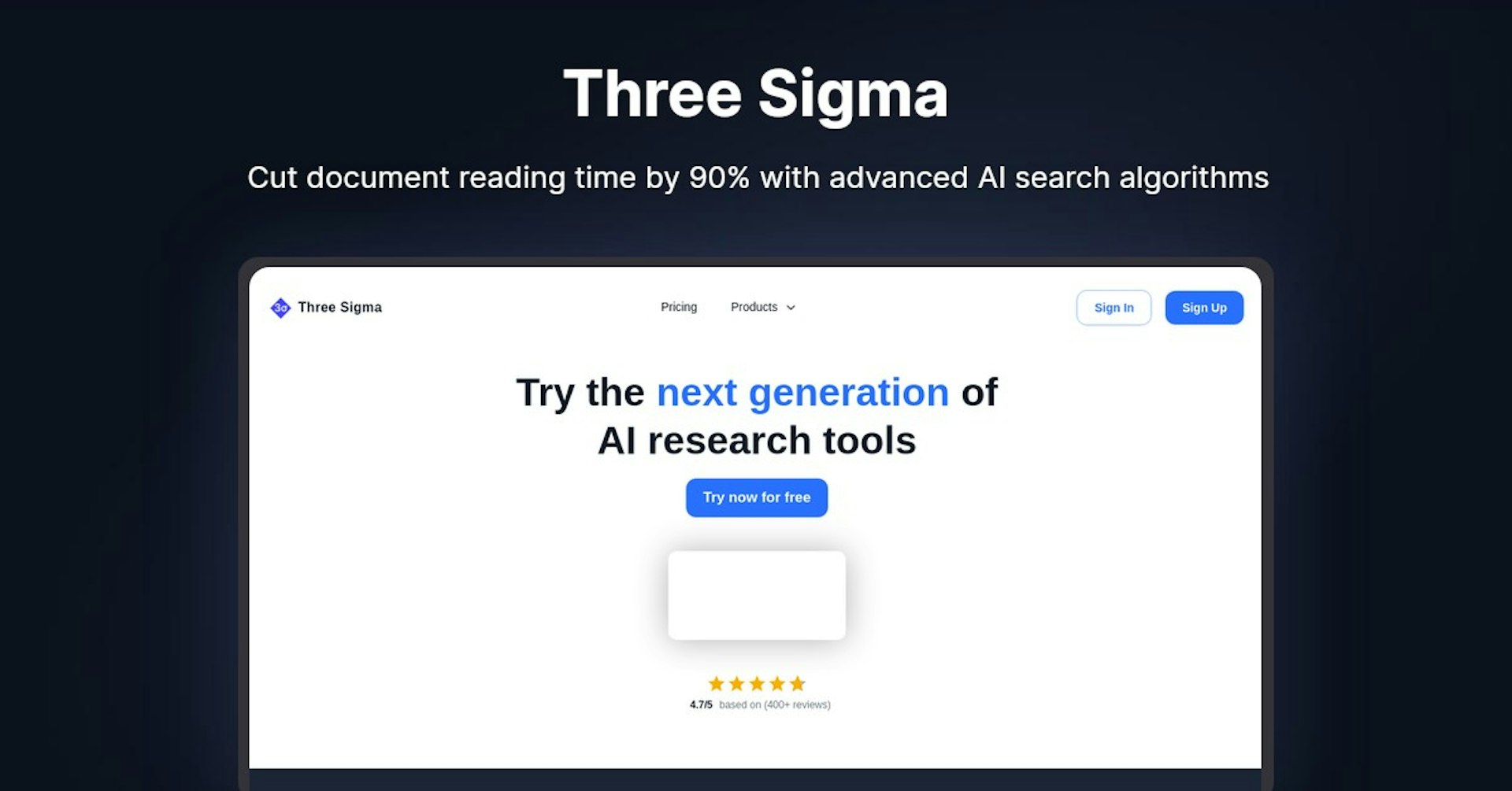Three Sigma