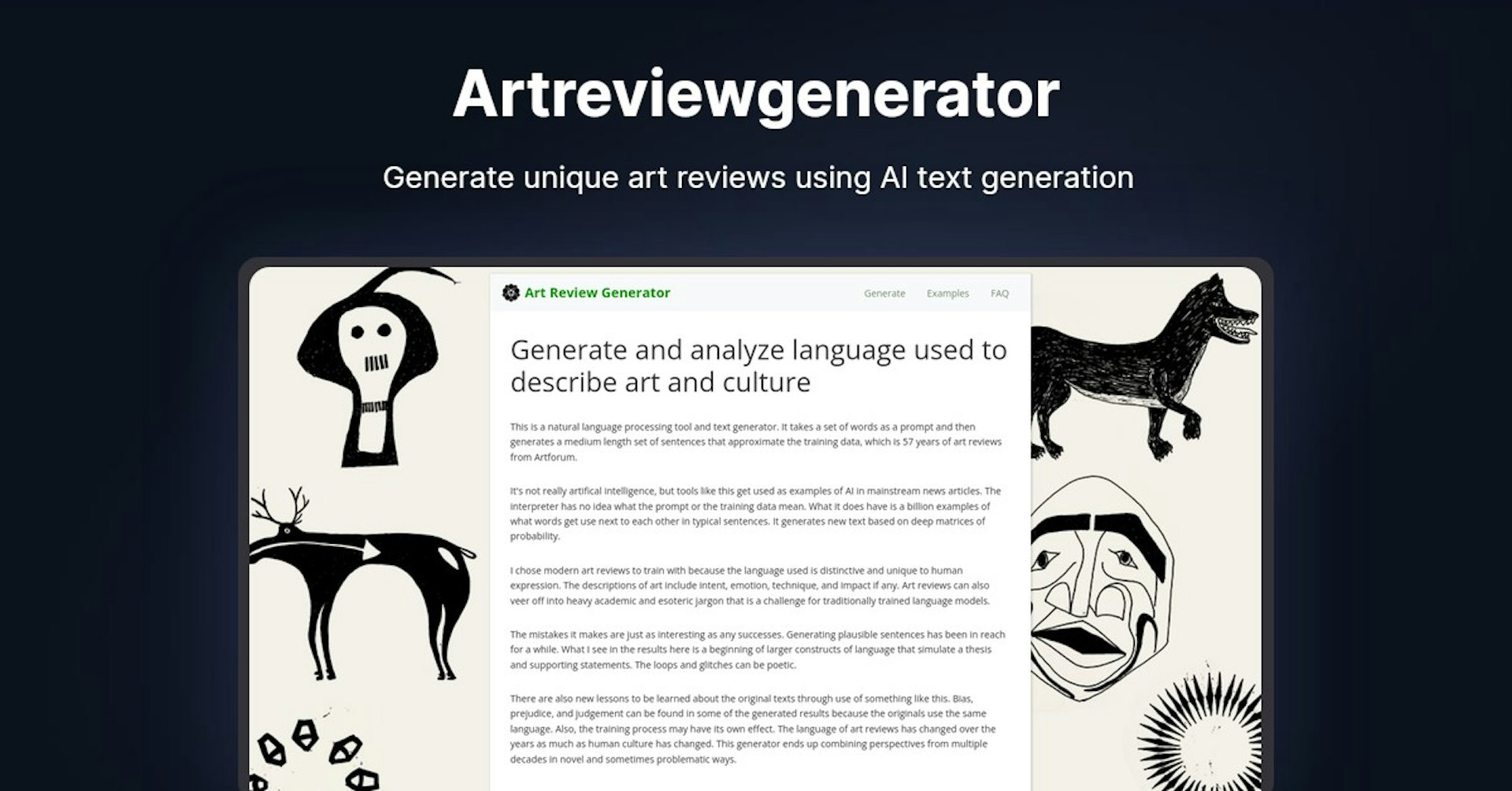 Art Review Generator
