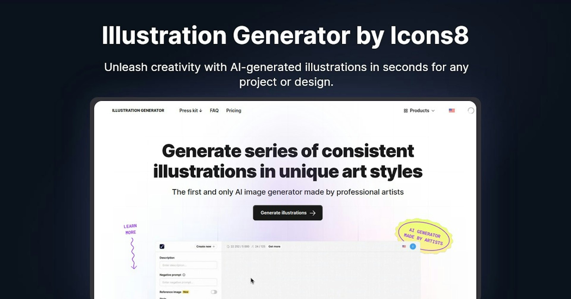 Illustration Generator by Icons8