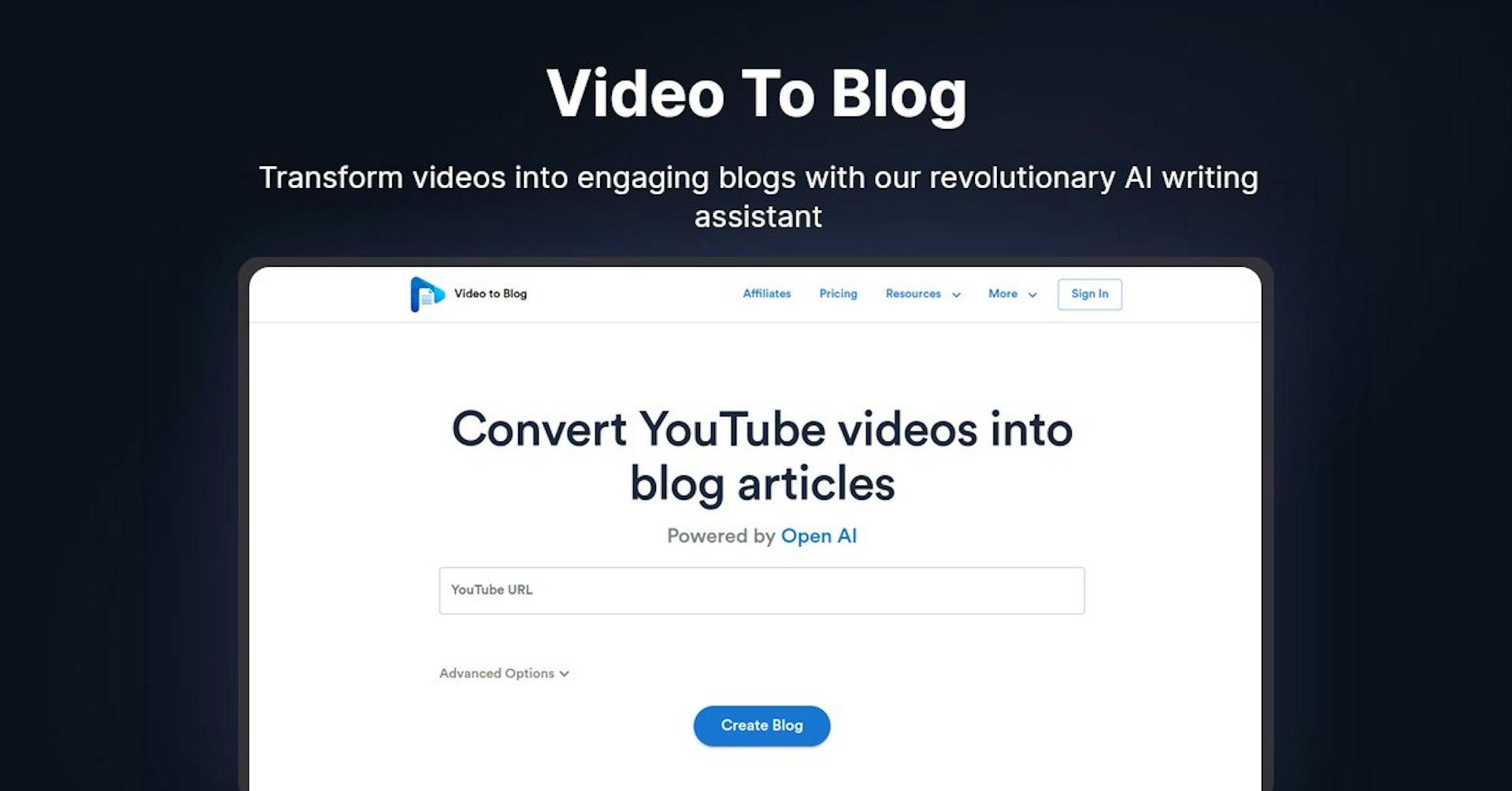Video To Blog