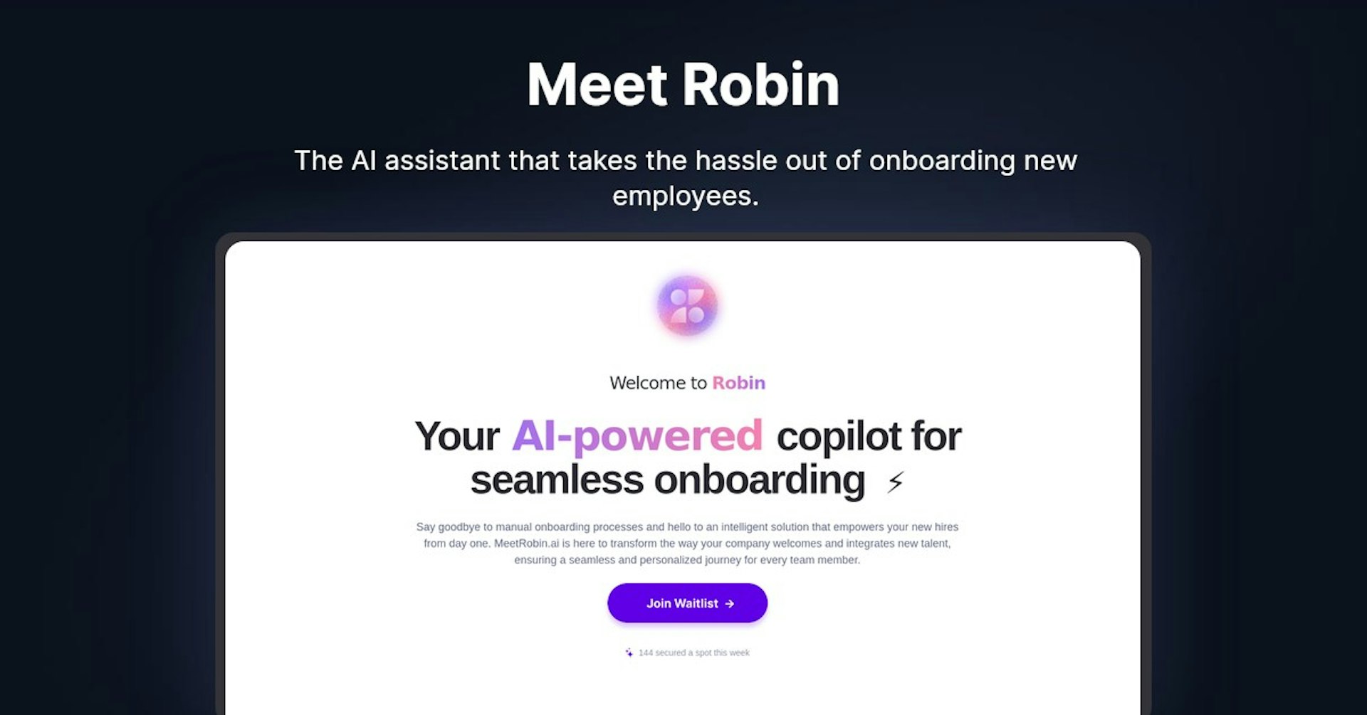 Meet Robin