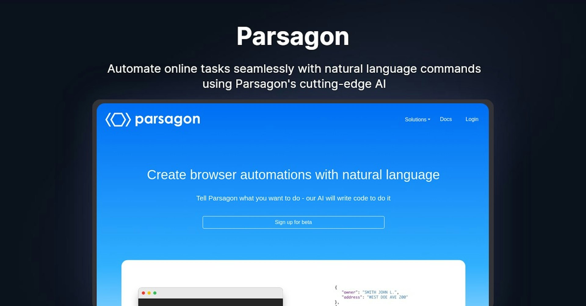 Parsagon