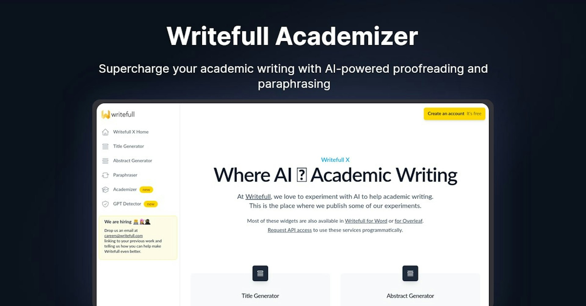 Writefull Academizer