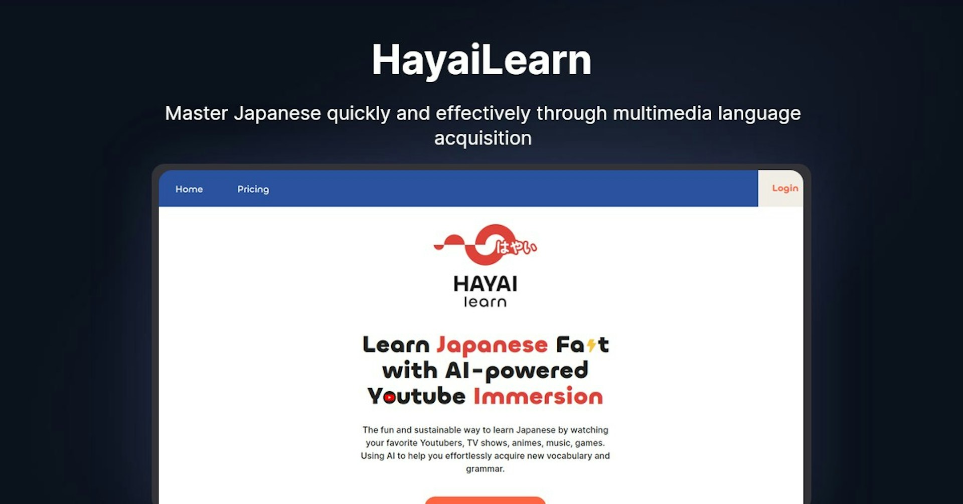 HayaiLearn