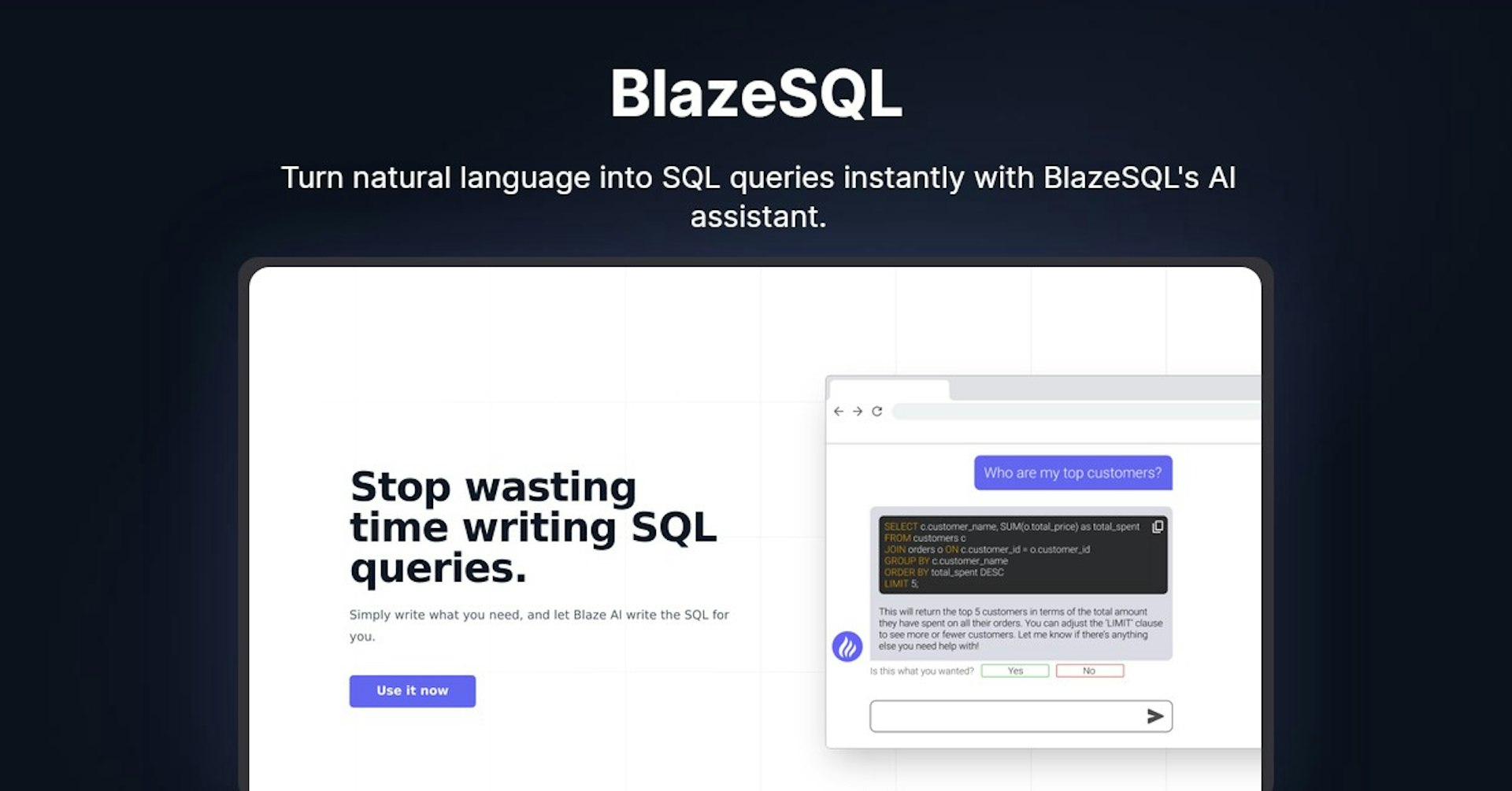 BlazeSQL