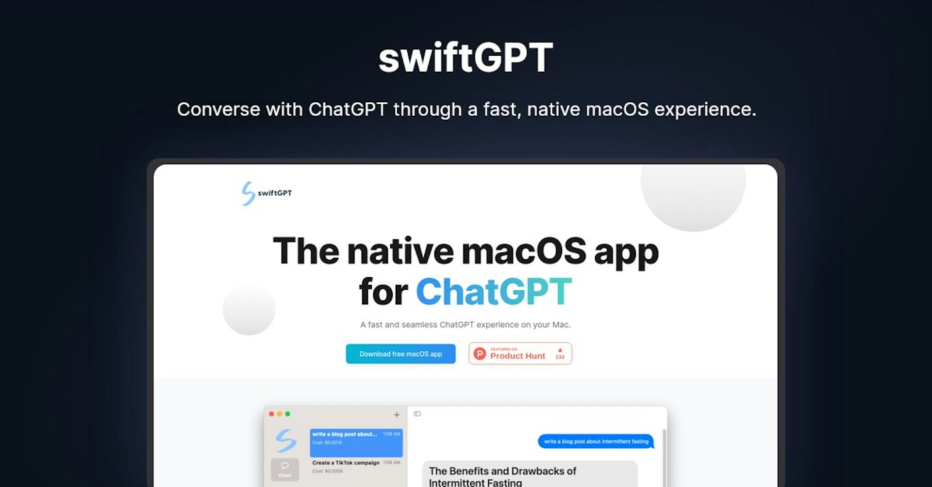 swiftGPT