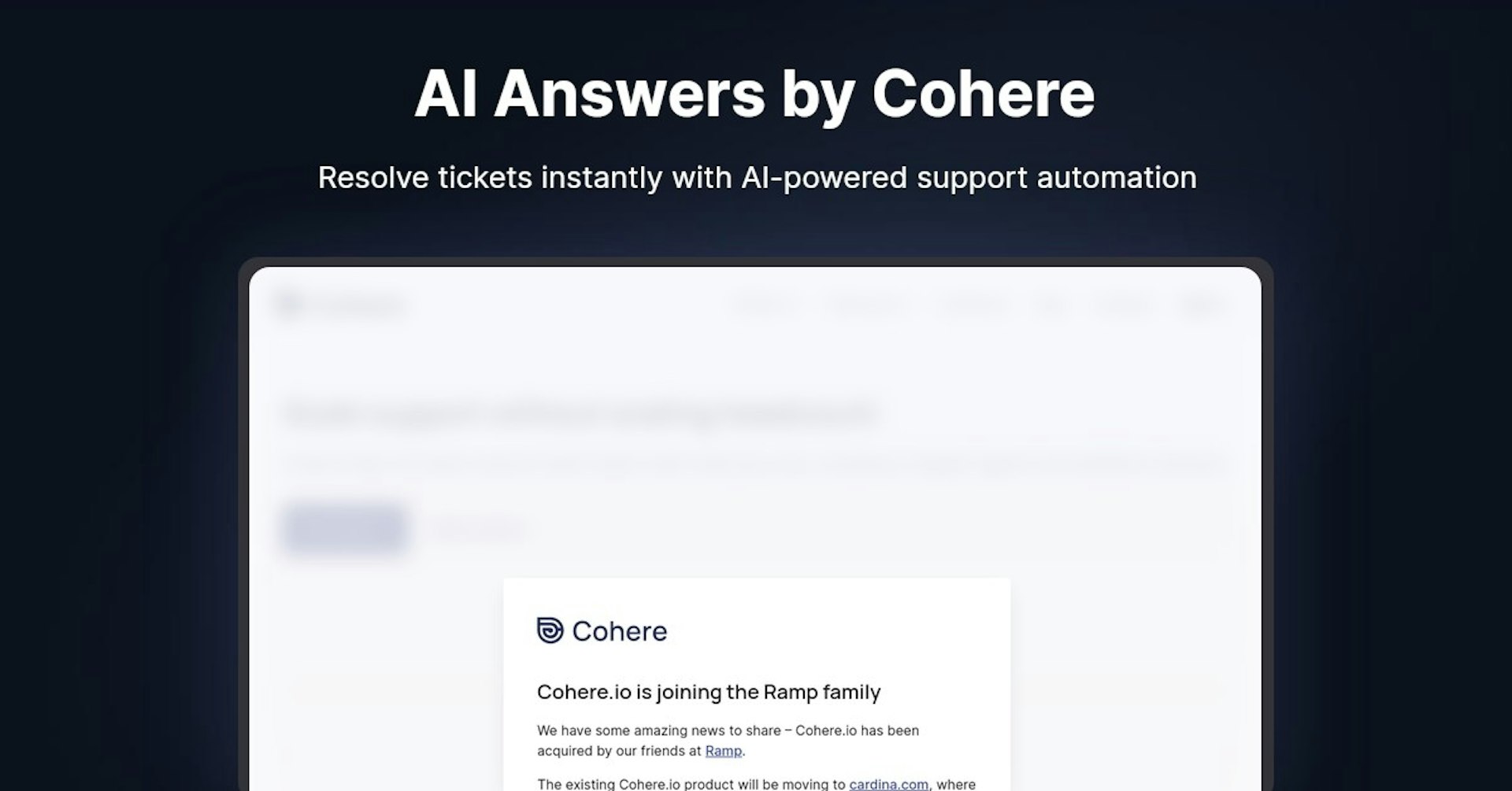 AI Answers by Cohere