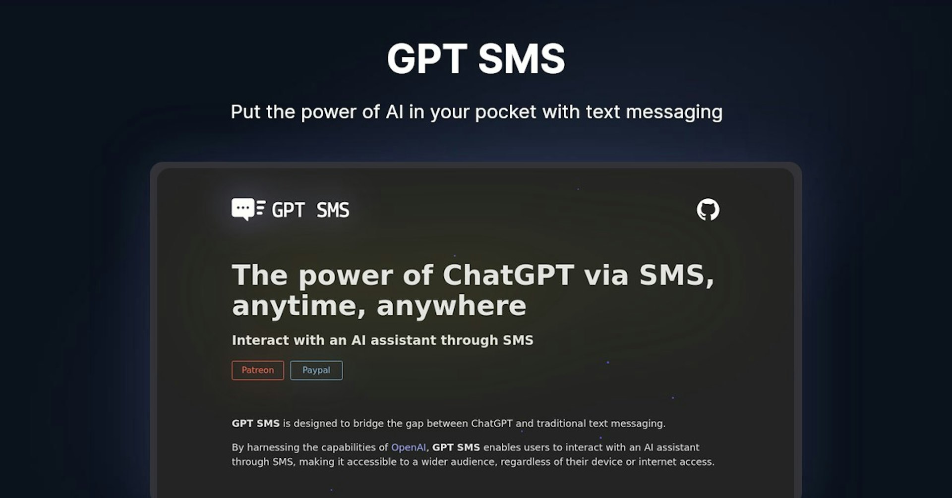 GPT SMS
