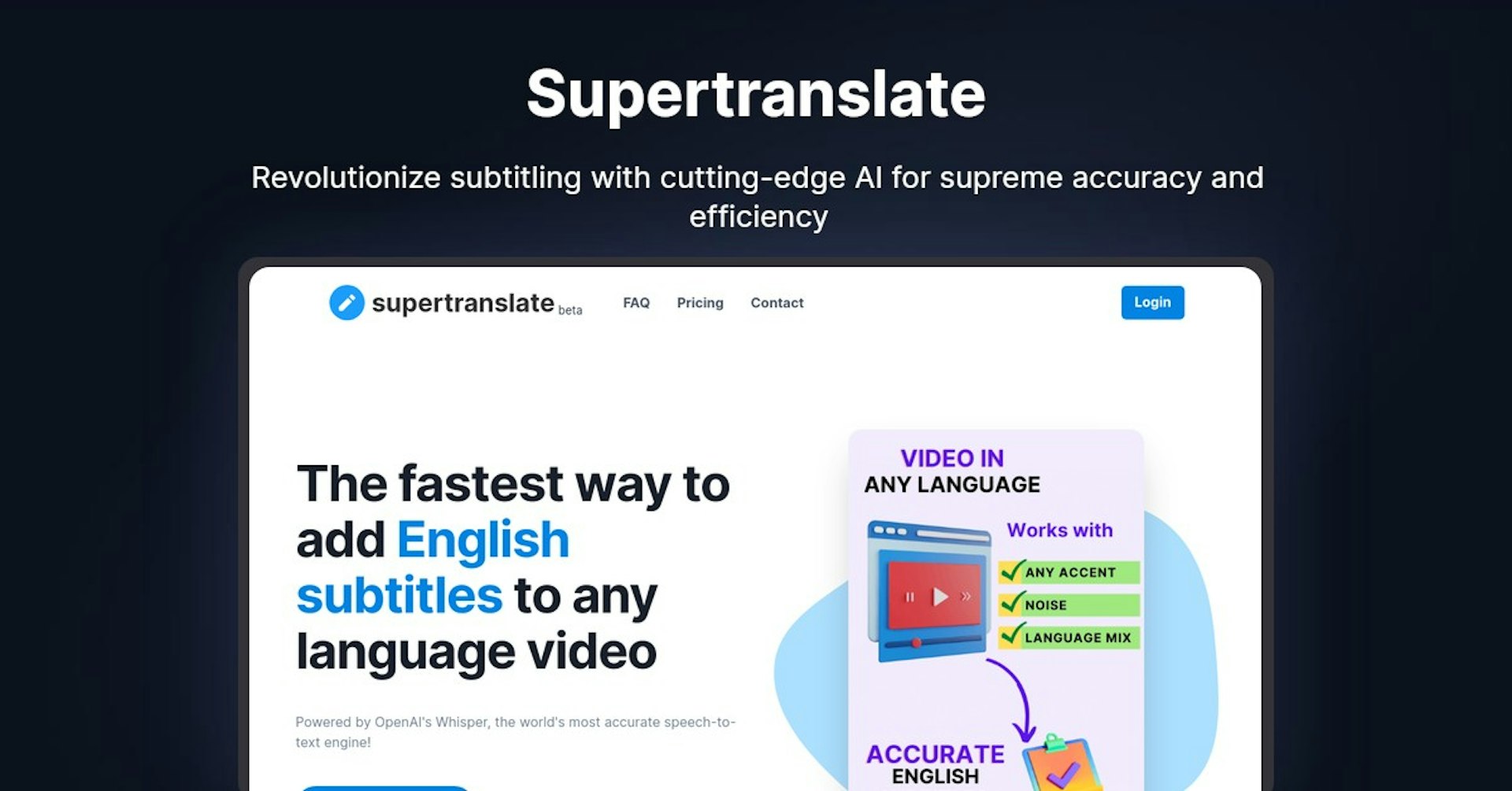 Supertranslate