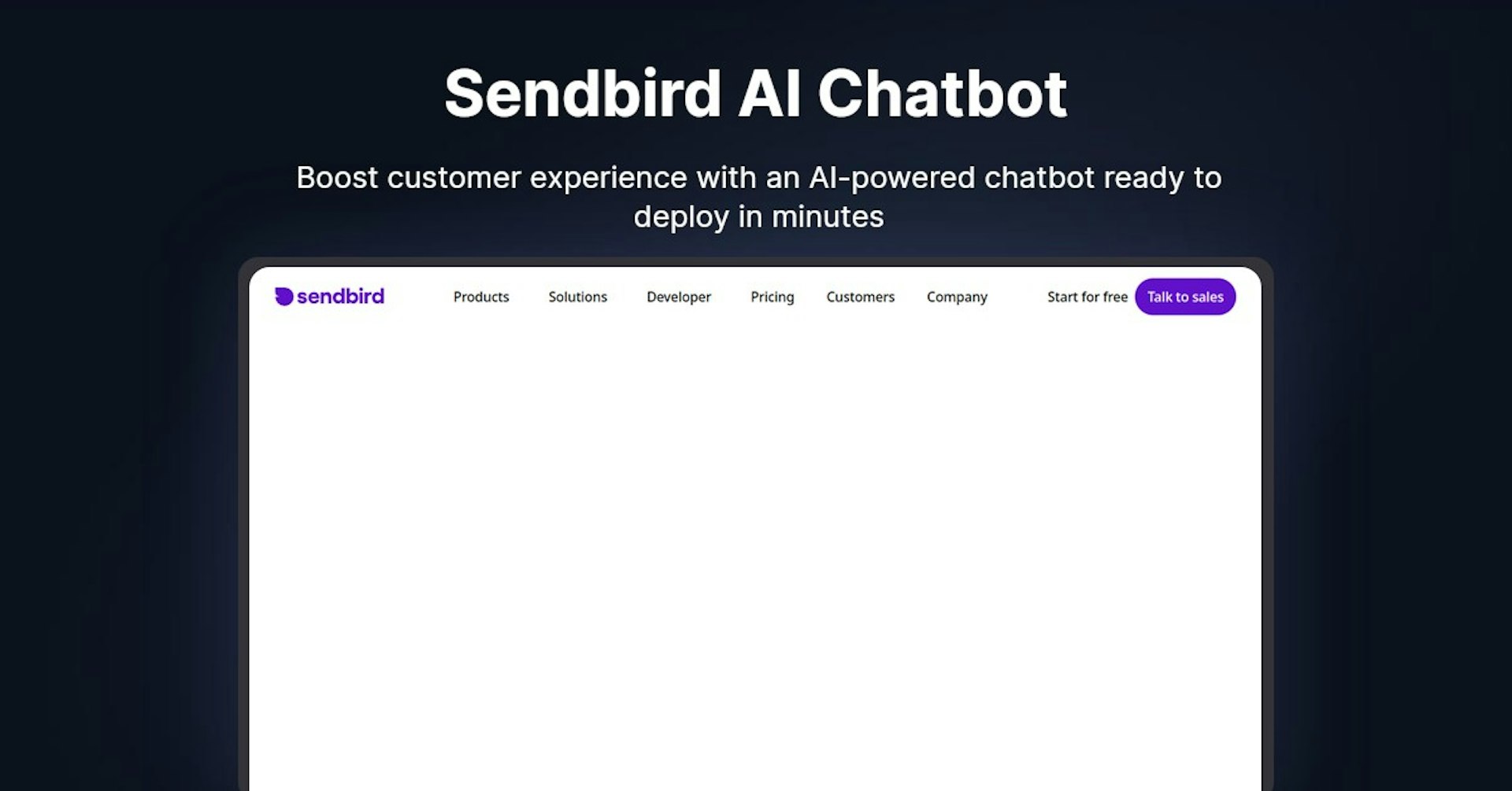 Sendbird AI Chatbot