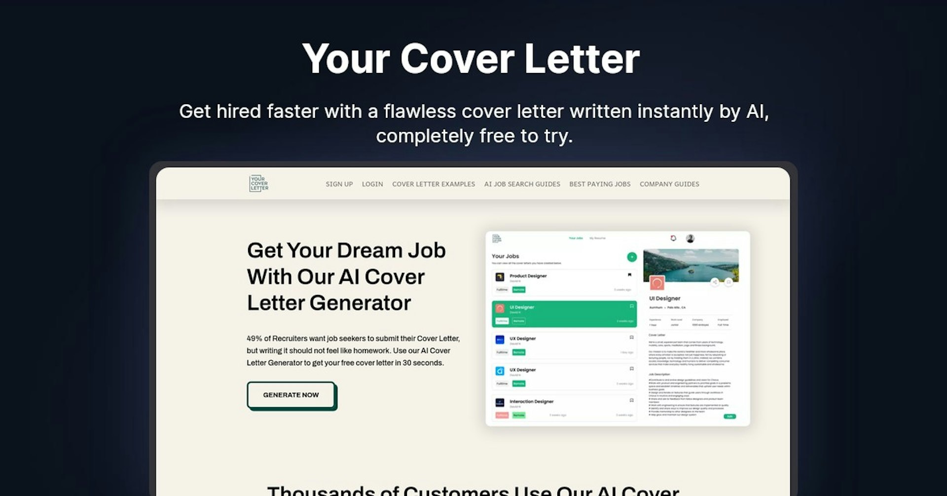 Your Cover Letter