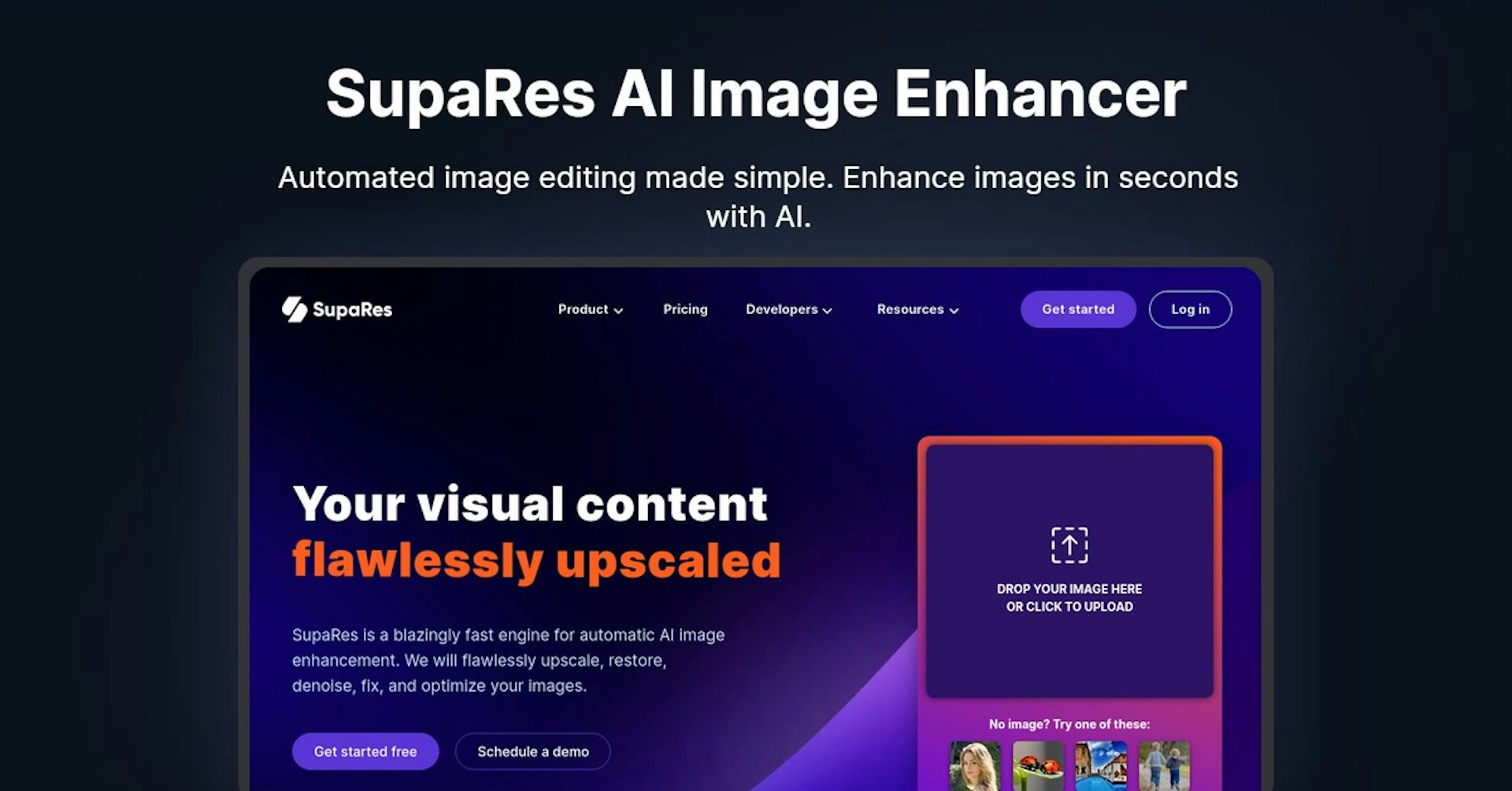 SupaRes AI Image Enhancer