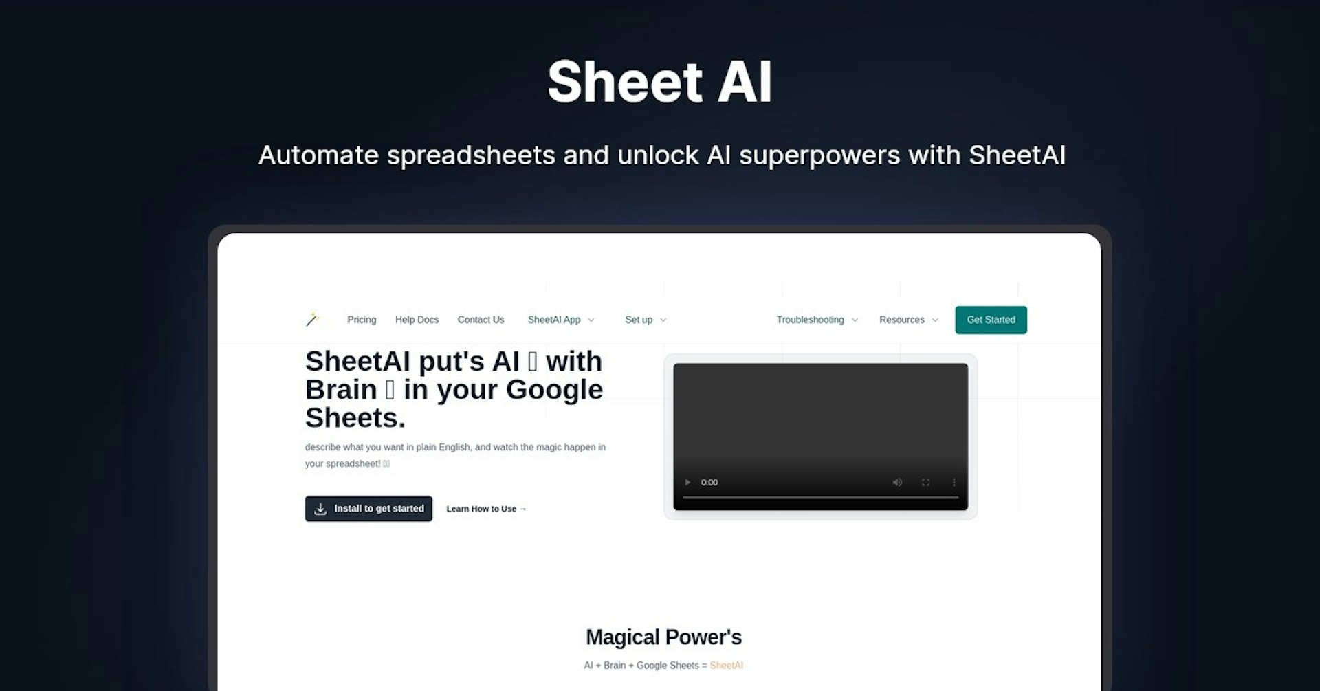 Sheet AI