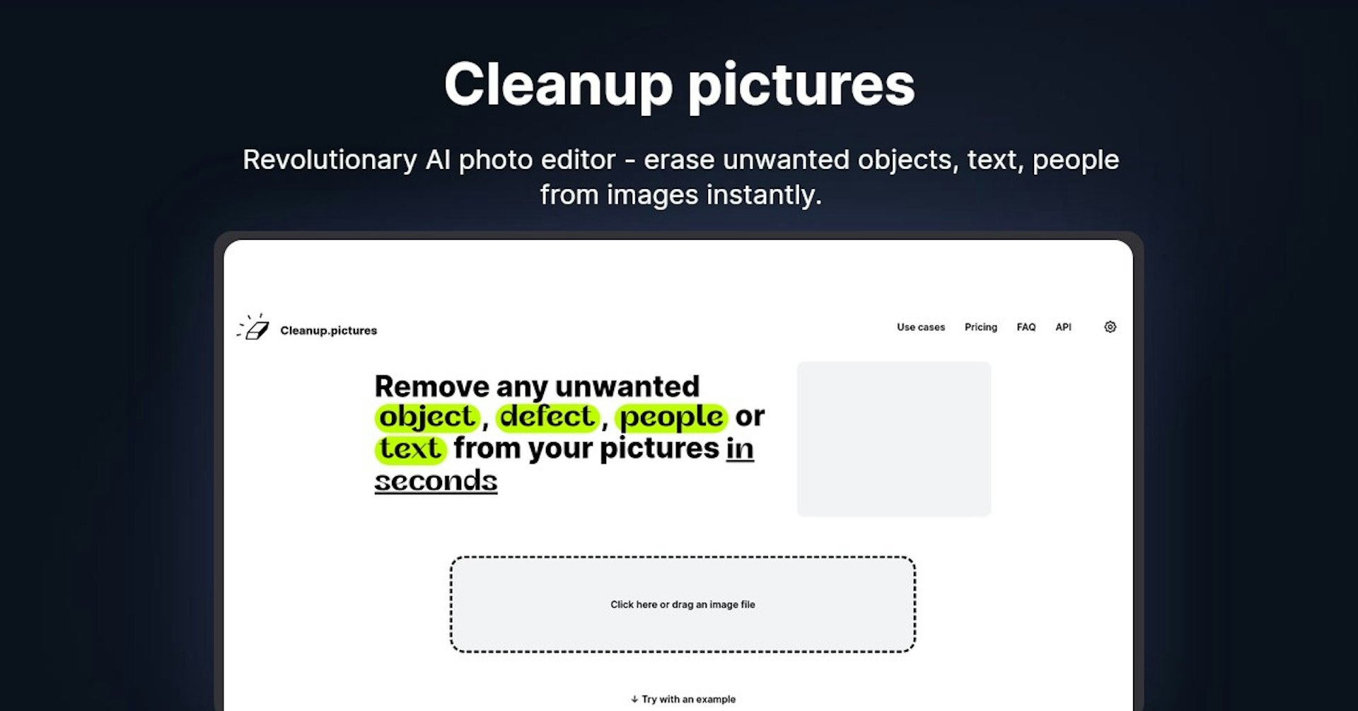Cleanup pictures