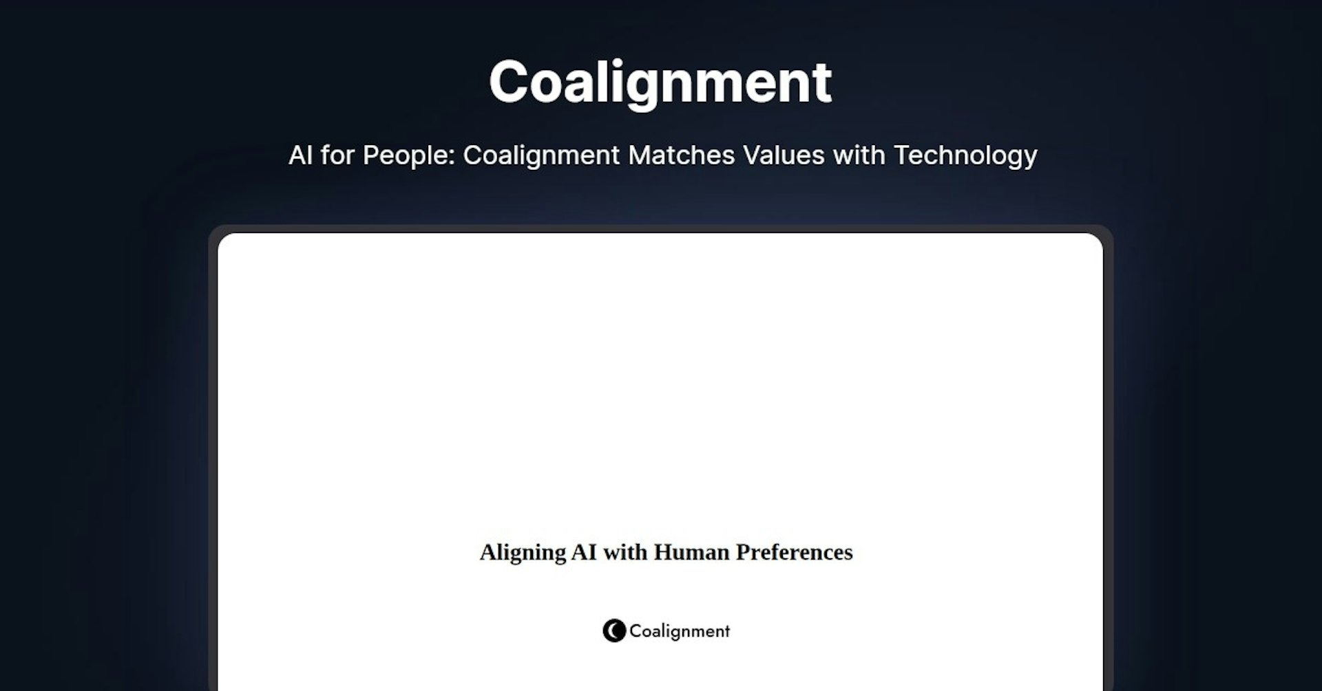 Coalignment