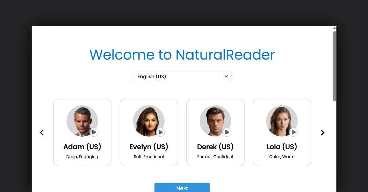 Text to Speech by NaturalReaders