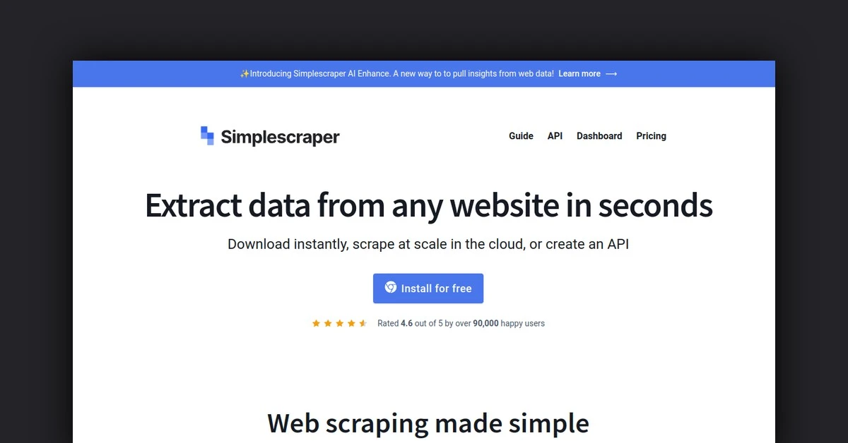 Simplescraper