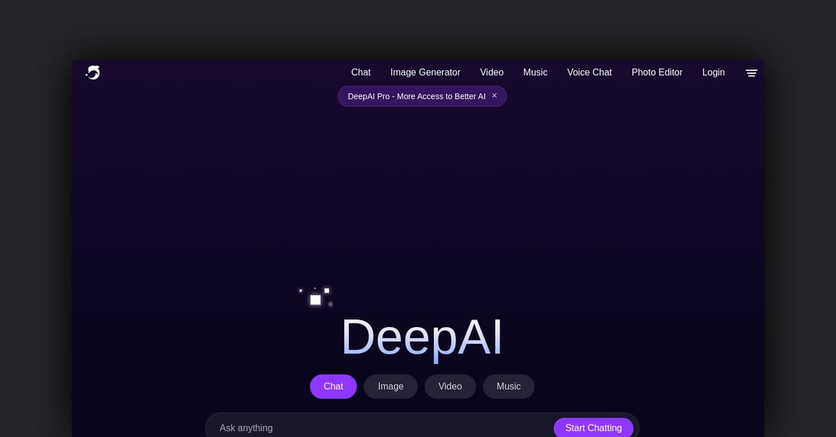 DeepAI Text to Speech
