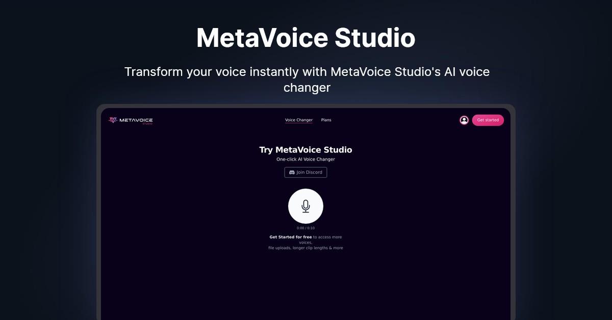 MetaVoice Studio