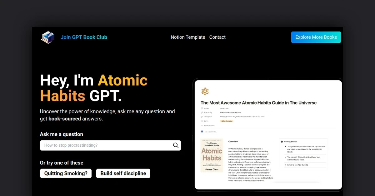 Atomic Habits GPT