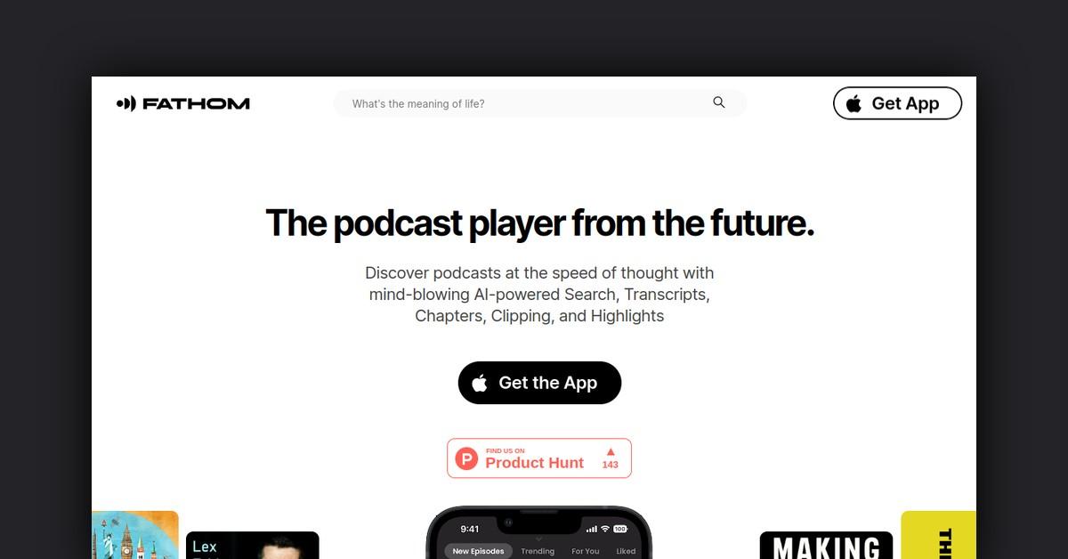 Fathom Podcast Player
