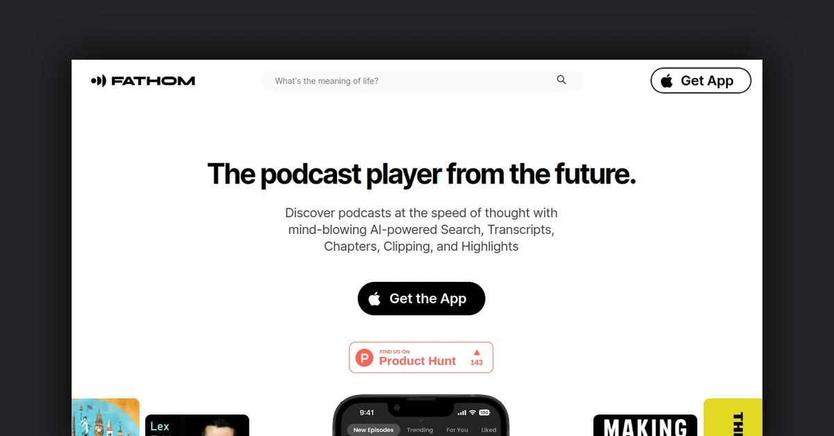 Fathom Podcast Player