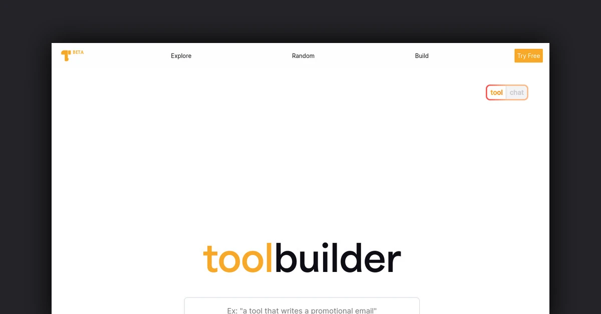 Toolbuilder
