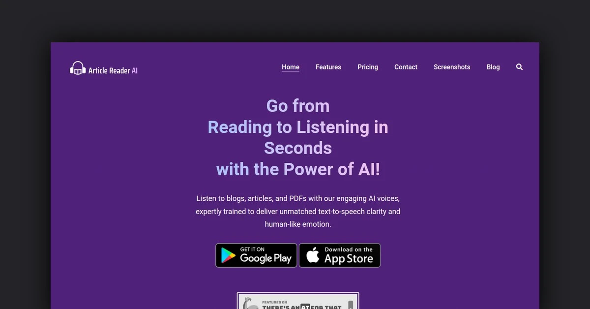Article Reader AI