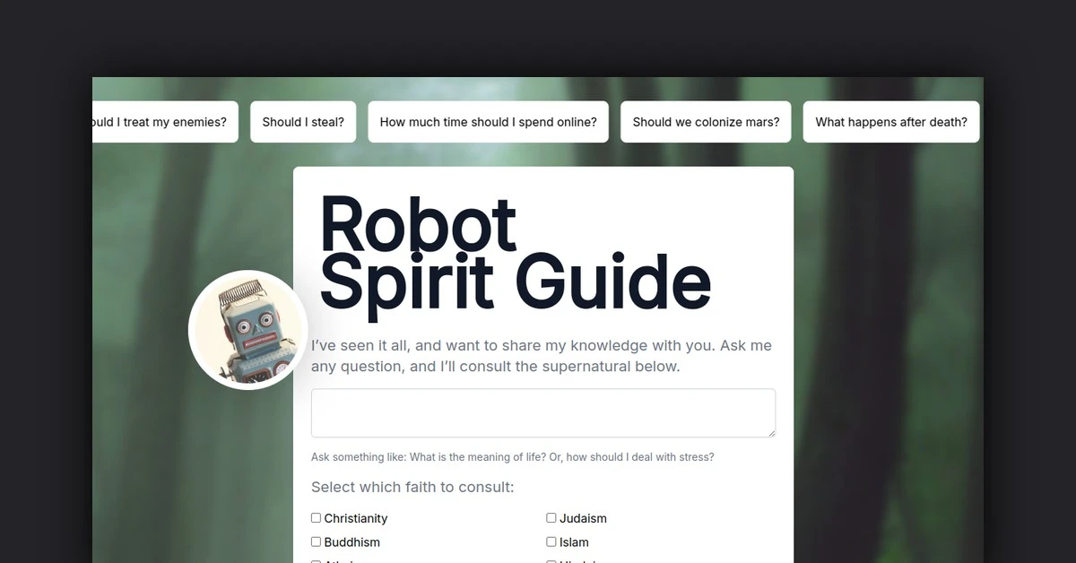 Robot Spirit Guide