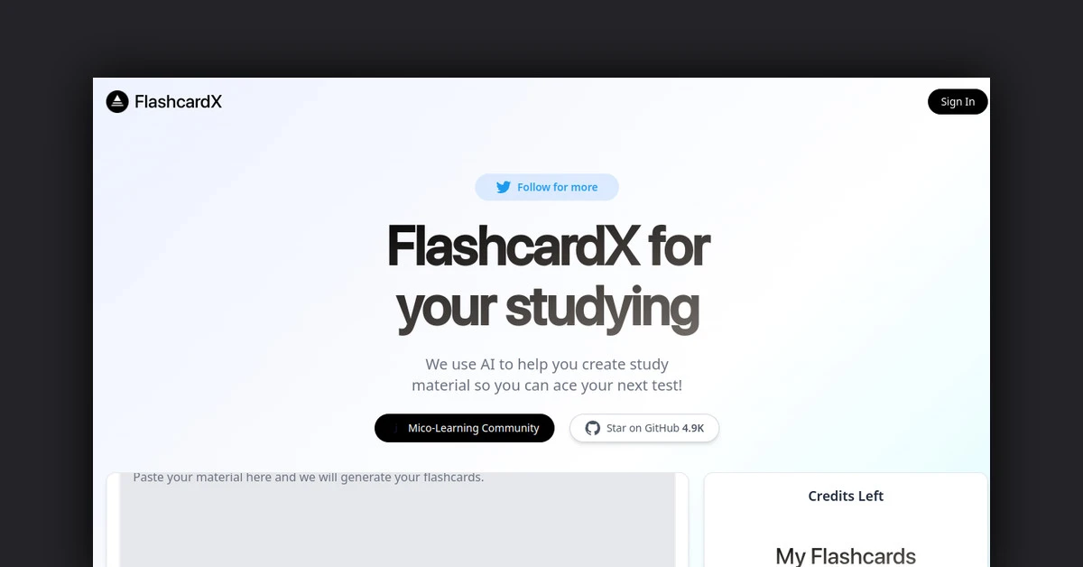 FlashcardX