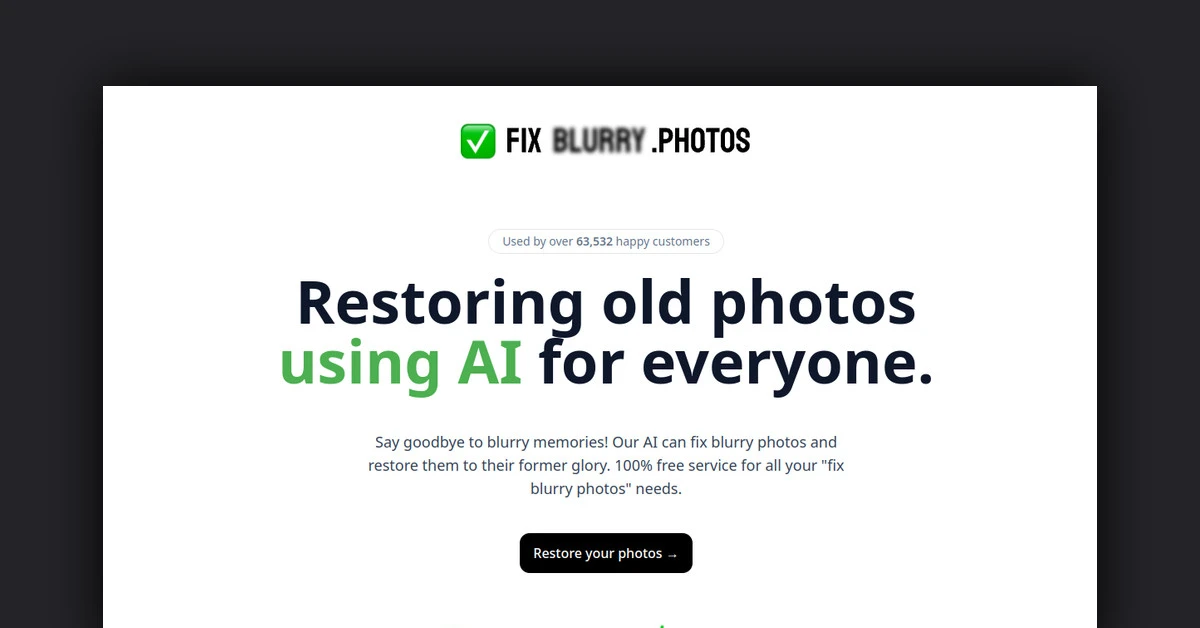 Fix Blurry Photos