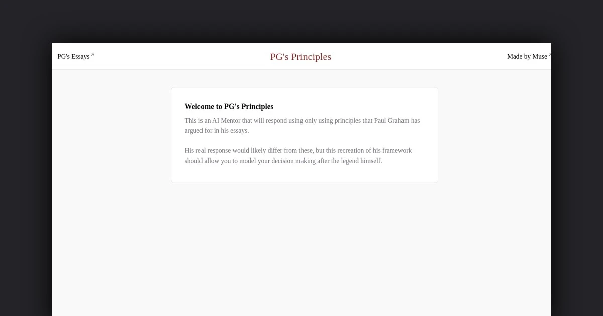 PGS Principles