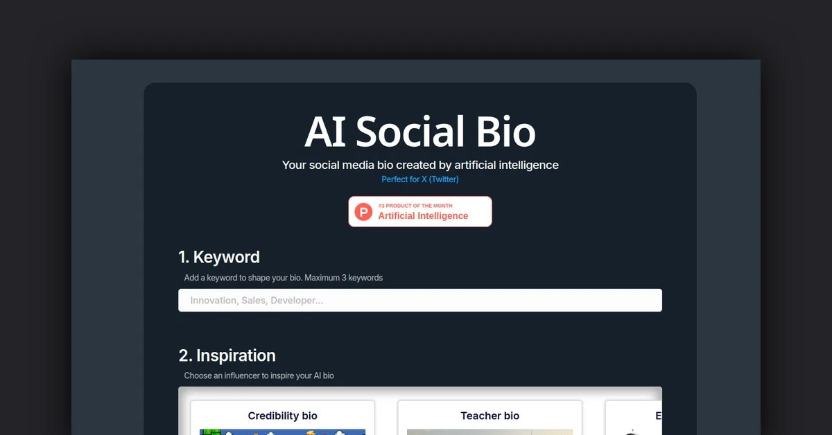 AI Social Bio