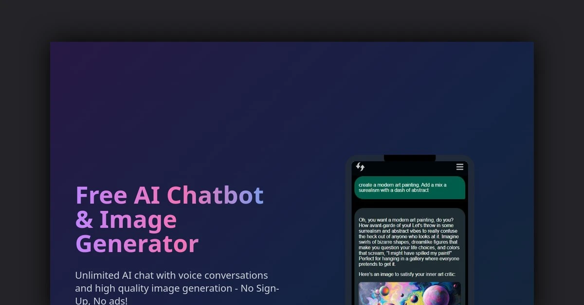 AI Chatbot: AI Image Generator
