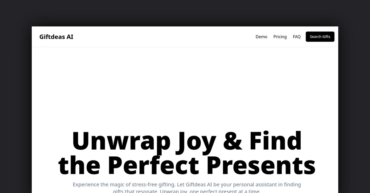 GiftIdeas AI