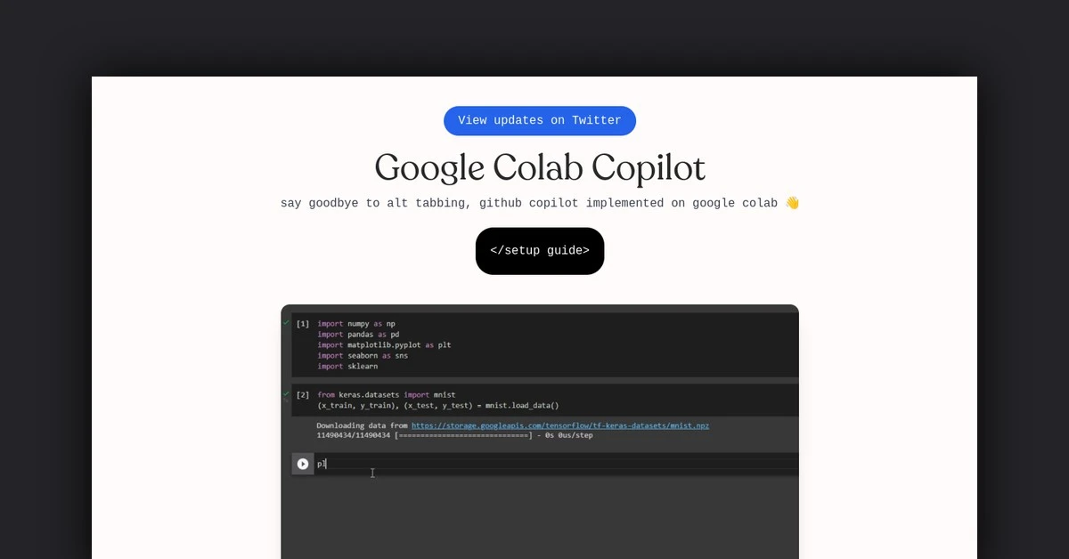 Google Colab Copilot