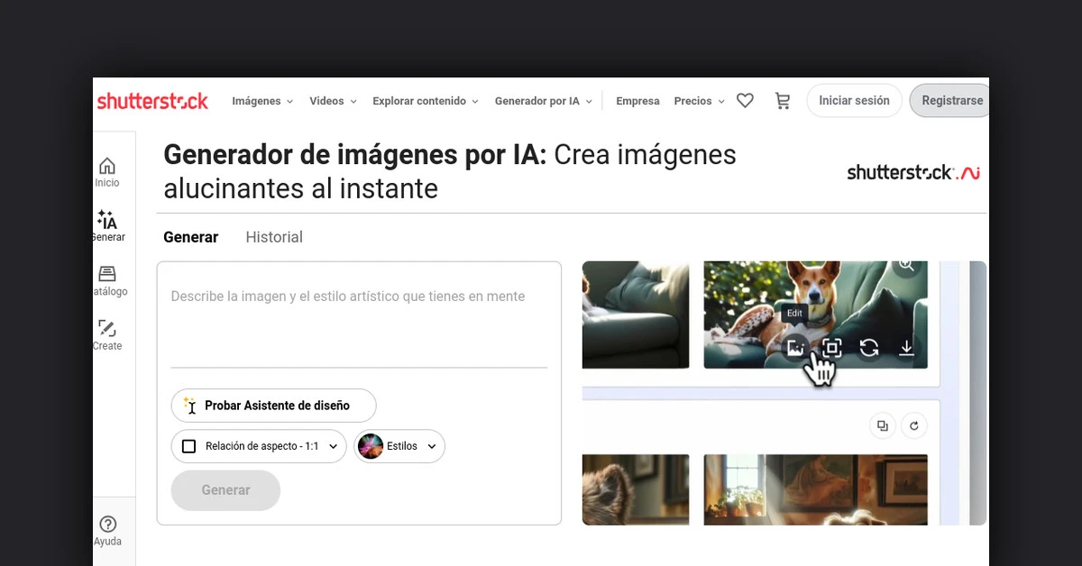 Shutterstock Image generator