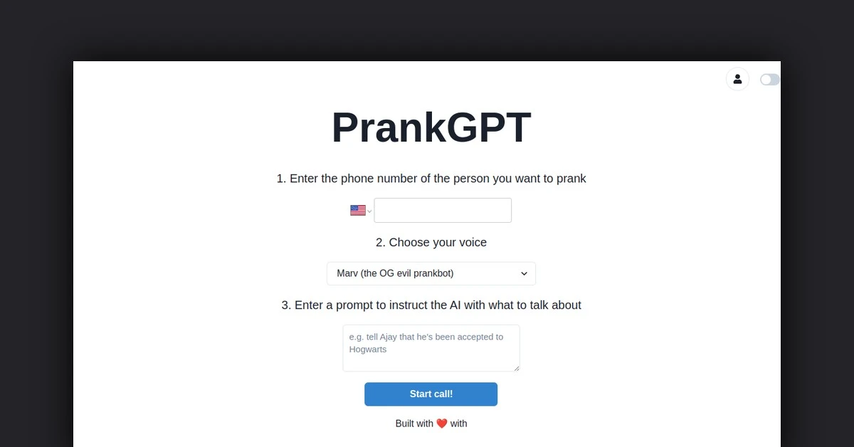 PrankGPT