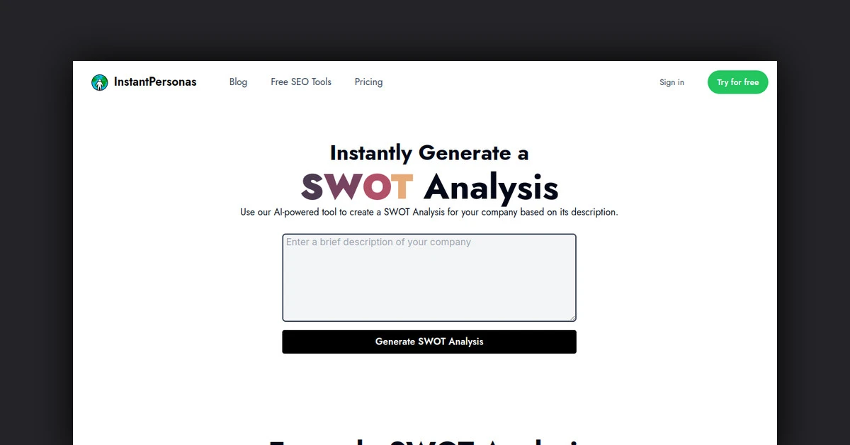 SWOT Analysis