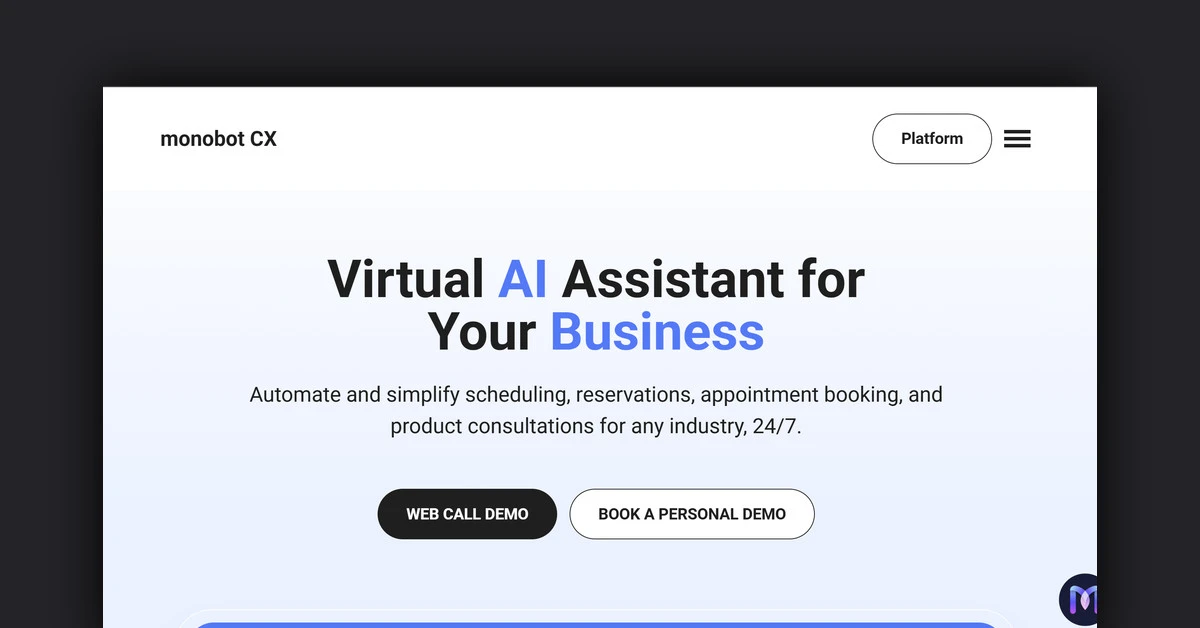 Monobot AI Assistant