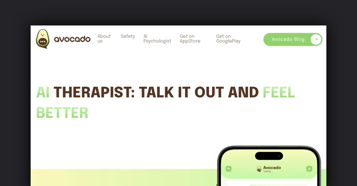 Avocado - AI Therapist