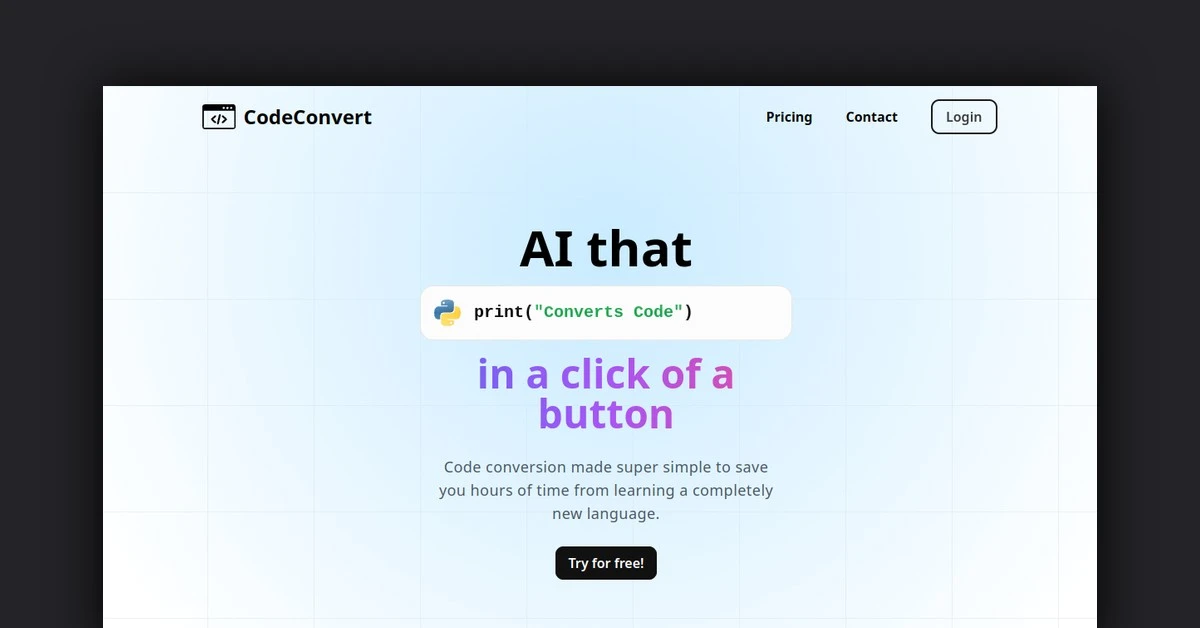CodeConvert AI