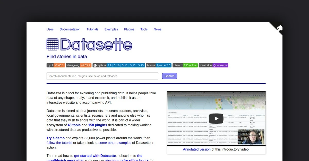 Datasette ChatGPT plugin