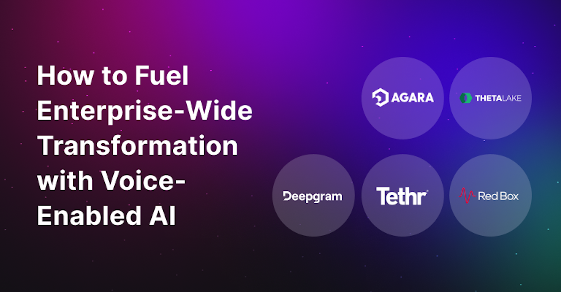 How to Fuel Enterprise-Wide Transformation with Voice-Enabled AI