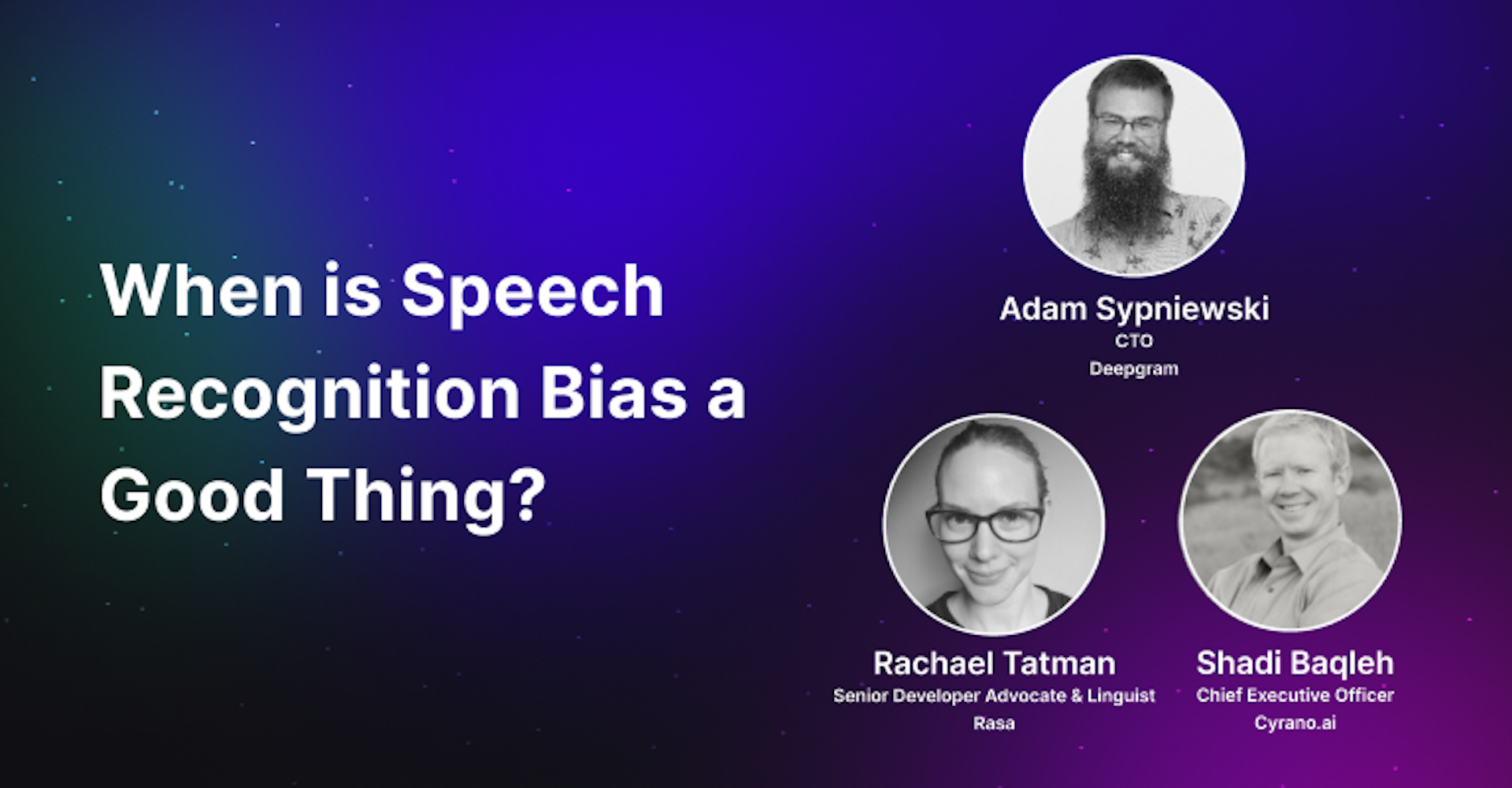 When is Speech Recognition Bias a Good Thing?