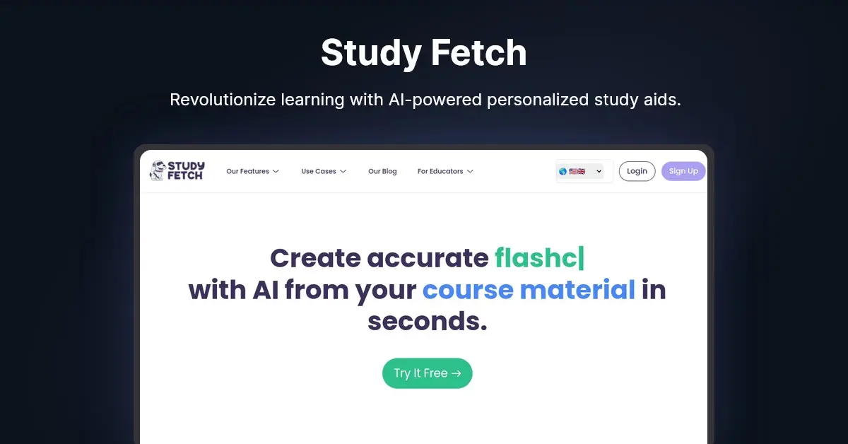 Study Fetch: The Top AI Learning Platform That Revolutionizes Studying ...