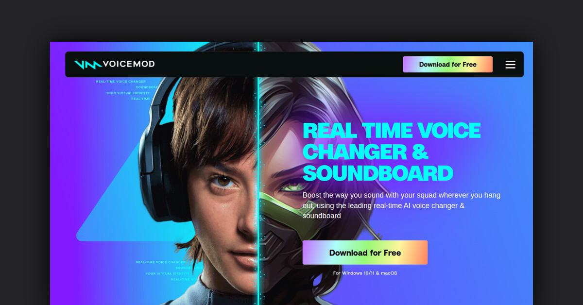 Voicemod: Real-Time Voice Changer with 50+ Voices & 40+ Effects
